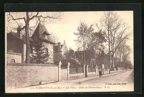 AK Marlotte, les Villas, Route de Fontainebleau