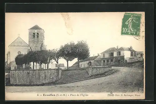 AK Ecuelles, Place de l'Eglise