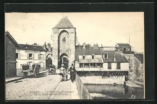 AK Moret, La Porte de Bourgogne, ou du Pont