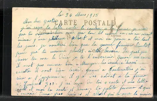 AK Fontenailles, Route de Montereau, Hôtel des Postes et Télégraphes
