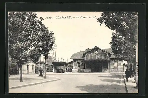 AK Clamart, La Gare, Bahnhof