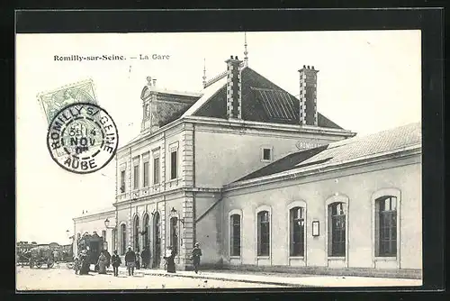 AK Romilly-sur-Seine, La Gare, Bahnhof