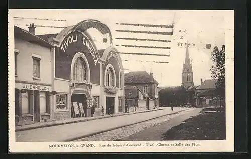 AK Mourmelon-le-Grand, Tivoli-Cinéma, Rue du Général-Gouraud, Tivoli-Kino