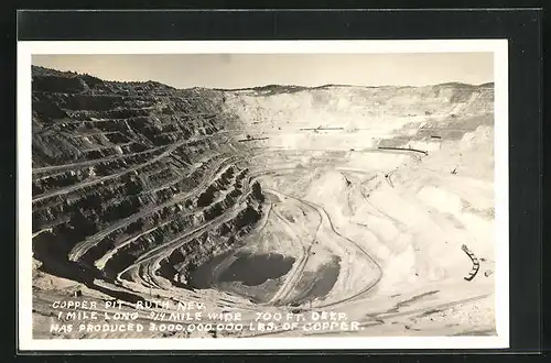 AK Ruth, NV, Copper Pit, Tagebau in der Kupfer-Mine