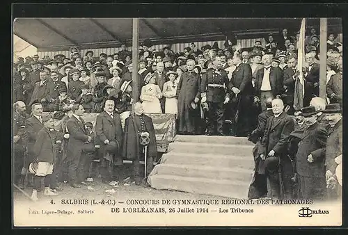 AK Salbris, Concours de Gymnastique régional des Patronages de l`Orléanais, 26 Juillet 1914, Les Tribunes, Turnfest