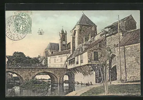 AK Moret, La Porte du Pont et le Pont