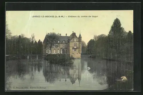 AK Lorrez-le-Bocage, Château du comte de Ségur