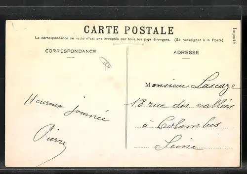 AK Lagny, Perspective de la Marne prise du pont de pierre