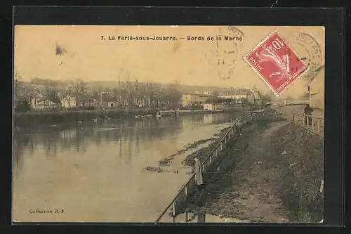 AK La Ferté-sous-Jouarre, Bords de la Marne