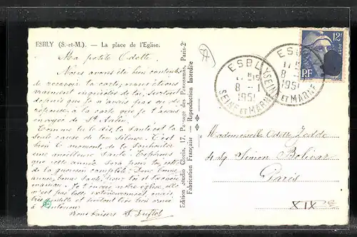 AK Esbly, La place de l`Église