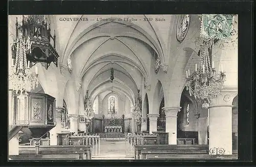 AK Gouvernes, L`Intérieur de l`Église