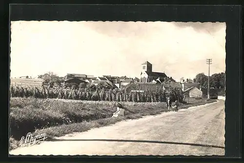 AK Écuelles, Vue générale