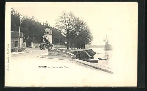 AK Melun, Promenade Vaux