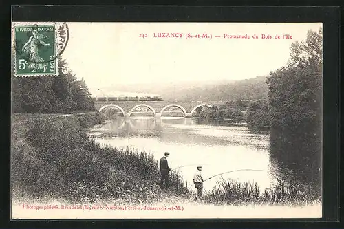 AK Luzancy, Promenade du Bois de l`Ile