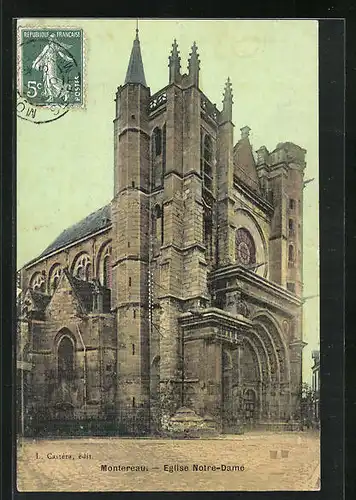 AK Montereau, Eglise Notre-Dame