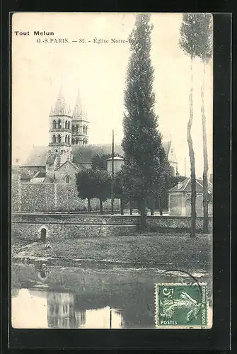 AK Melun, Église Notre-Dame