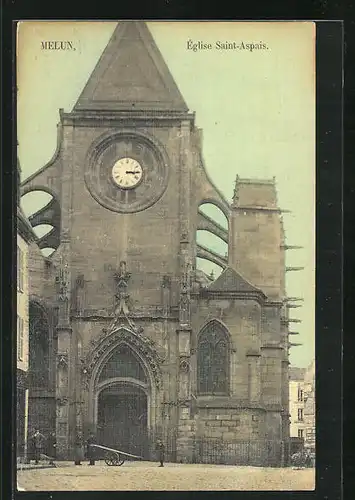 AK Melun, Église Saint-Aspais