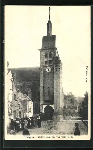 AK Nangis, Église Saint-Martin (coté nord)
