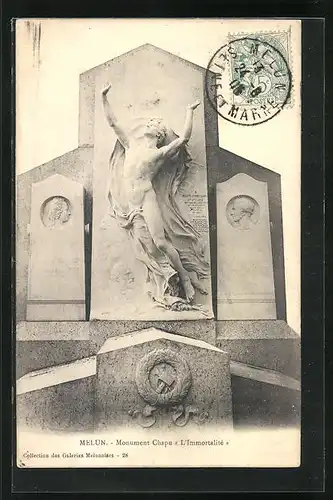 AK Melun, Monument Chapu L`Immortalité