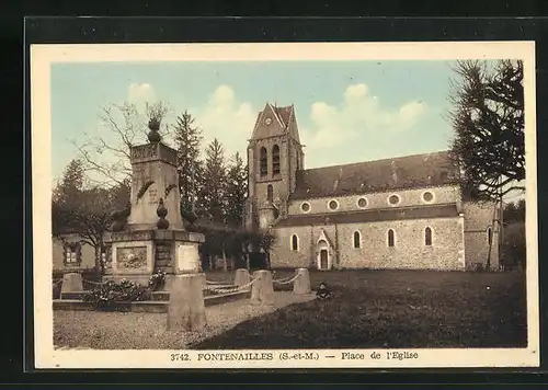 AK Fontenailles, Place de l`Eglise