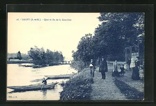 AK Lagny, Quai et Ile de la Gourdine