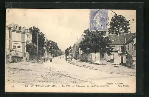 AK La Ferte-sous-Jouarre, La Cote de l`Avenue de Chateau-Thierry