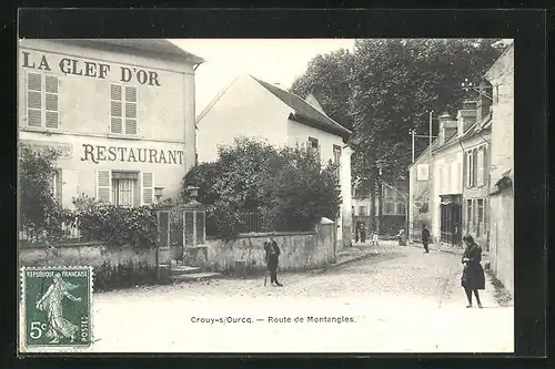 AK Crouy-sur-Ourcq, Restaurant La Clef d`Or, Route de Montangles