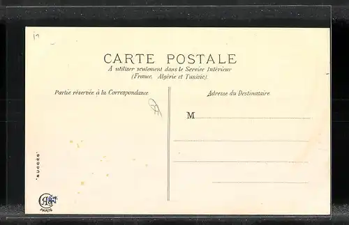 AK Courpalay, Ansicht der Villa Bellevue