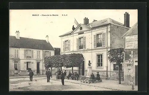 AK Esbly, Place de la Mairie