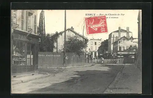 AK Esbly, Rue du Chemin de Fer