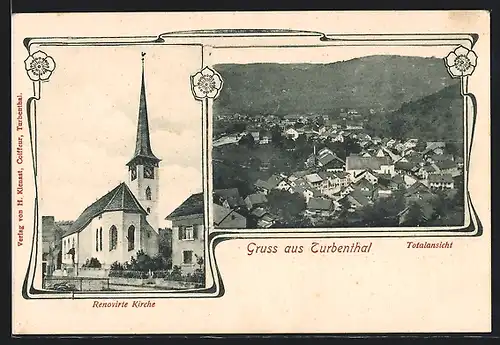 AK Turbenthal, Totalansicht, Renovierte Kirche