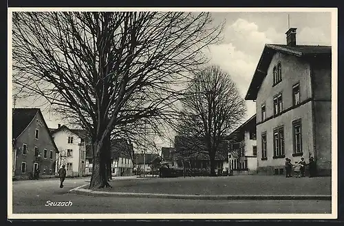 AK Seuzach, Ortspartie mit spielender Kindergruppe