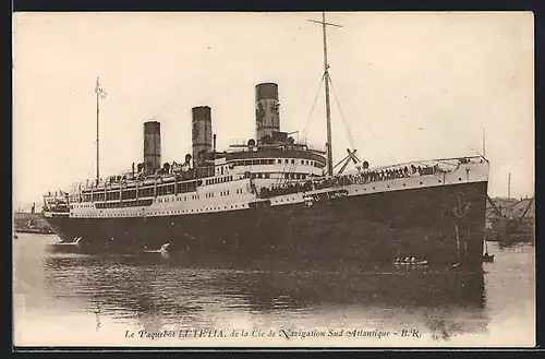 AK Passagierschiff Lutetia de la Compagnie de Navigaton Sud-Atlantique