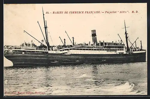 AK Paquebot Alba, Marine de Commerce Francaise