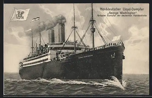AK Norddeutscher Lloyd-Dampfer George Washington