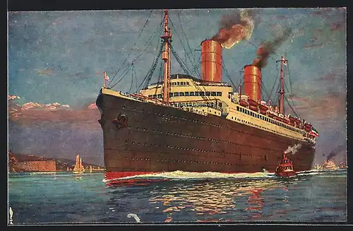 AK Passagierschiff SS Columbus, Nordd. Lloyd Bremen