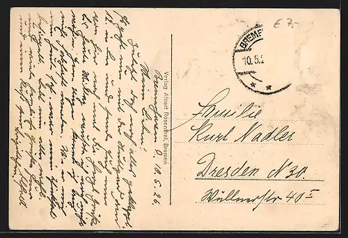 AK Nordd. Lloyd-Dampfer Stuttgart