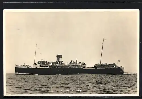 AK Passagierschiff S.S. St. Julien auf hoher See