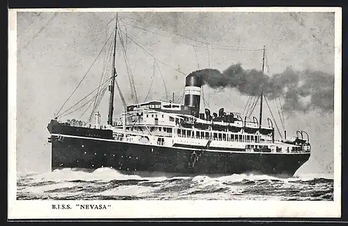 AK B. I. S. S. Nevasa auf hoher See