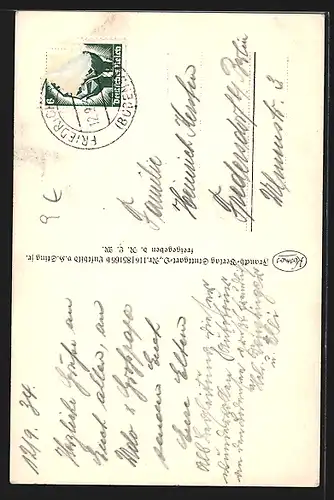 AK Luftschiff Graf Zeppelin über Friedrichshafen