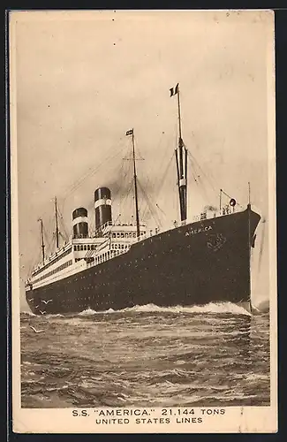 AK S. S. America, United States Lines