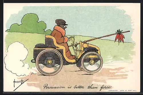 AK Auto mit Möhrenantrieb