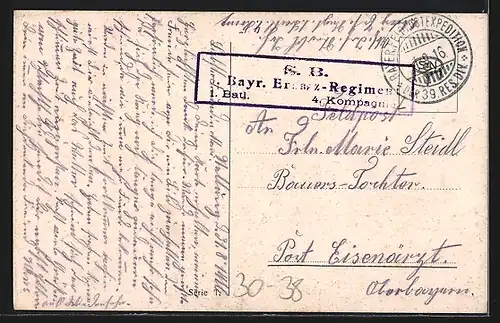 AK Die Sonne glüht im Osten..., Zwei Soldaten der Kavallerie in Uniform