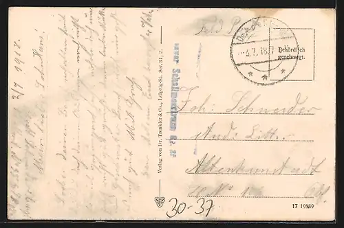 AK Deutsche Maschinengewehr-Abteilung der Infanterie im Gefecht