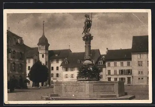 AK Zofingen, Partie am Niklaus-Thutbrunnen