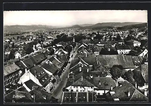 AK Zofingen, Teilansicht aus der Vogelschau