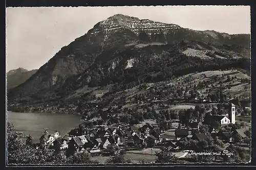 AK Immensee, Gesamtansicht mit Rigi