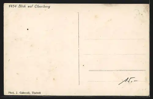 AK Oberiberg, Gesamtansicht mit Bergpanorama aus der Vogelschau