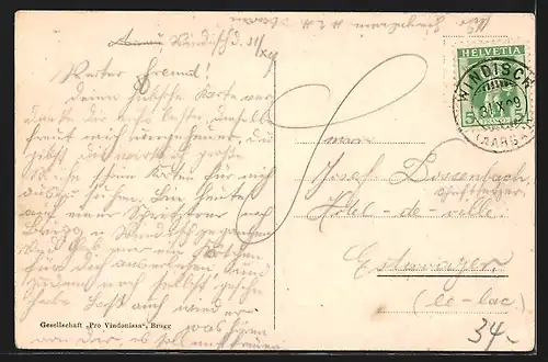 AK Brugg, Amphitheater Vindonissa (Bärlisgruob), Ausgrabung