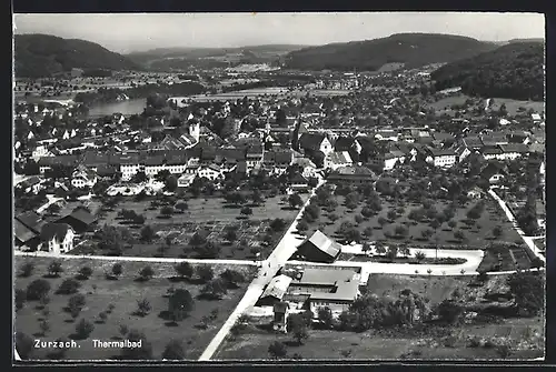 AK Zurzach, Teilansicht mit Strassenpartie